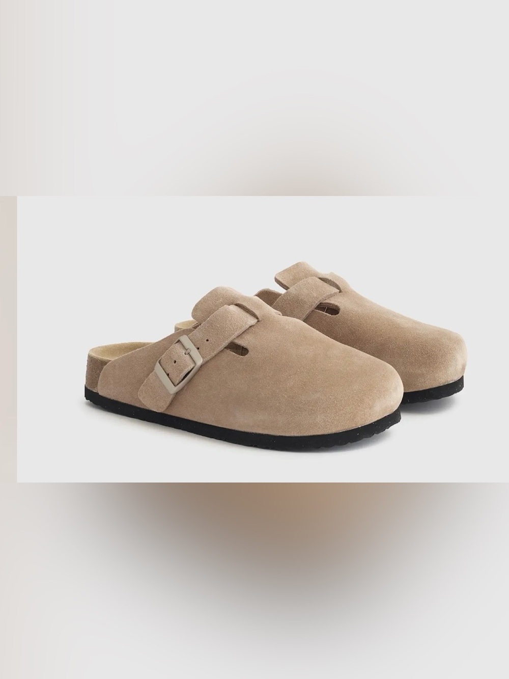 Quince Water Repellent Suede Clog Mule Size 8